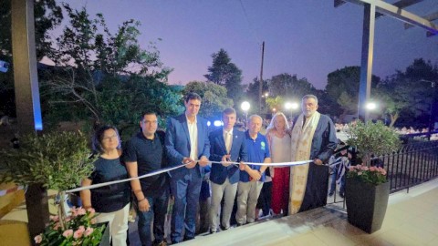 Συνεχίζουμε με έργα!  Εγκαινιάστηκε το νέο δημοτικό αναψυκτήριο στην Οινόη – Ένας χώρος ζωής και συνάντησης για όλους