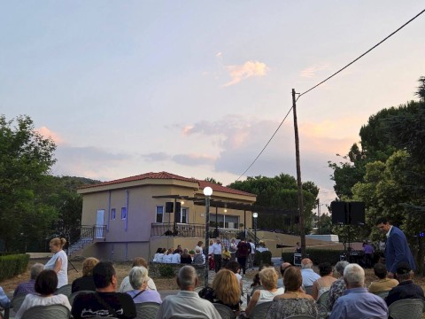 Συνεχίζουμε με έργα!  Εγκαινιάστηκε το νέο δημοτικό αναψυκτήριο στην Οινόη – Ένας χώρος ζωής και συνάντησης για όλους