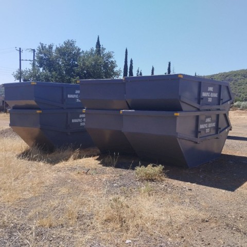 Παραλαβή νέων μεταλλικών κάδων (Skipper) στον Δήμο Μάνδρας - Ειδυλλίας - Ένα ακόμη βήμα προς έναν καθαρότερο, σύγχρονο και λειτουργικό Δήμο