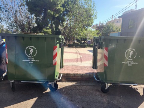 400 νέοι κάδοι ενισχύουν το δίκτυο καθαριότητας του Δήμου Μάνδρας–Ειδυλλίας