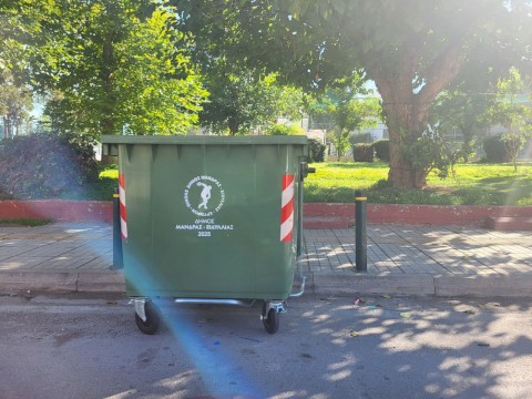 400 νέοι κάδοι ενισχύουν το δίκτυο καθαριότητας του Δήμου Μάνδρας–Ειδυλλίας