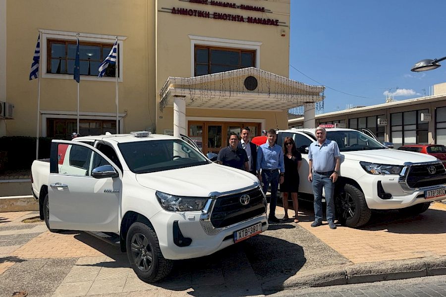 Δύο νέα πολυδύναμα οχήματα 4x4 ενισχύουν την Πολιτική Προστασία του Δήμου Μάνδρας – Ειδυλλίας